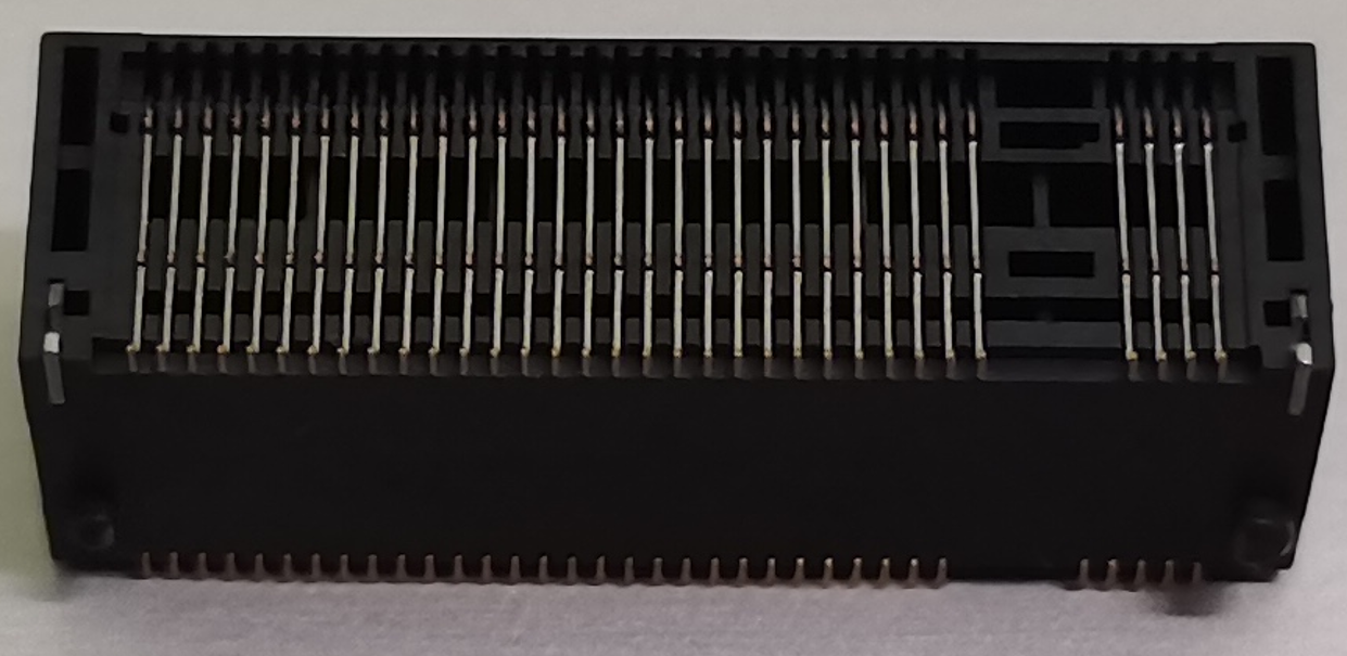1244-00S4000 NGFF M.2 67-Pin SMT Connector Front View